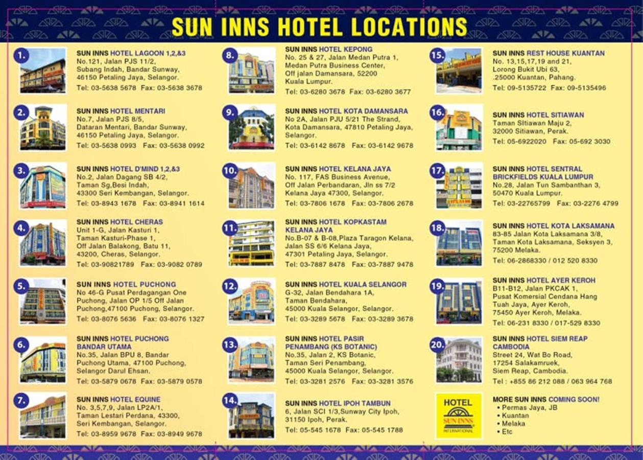 Sun Inns Hotel Айер-Керох Экстерьер фото
